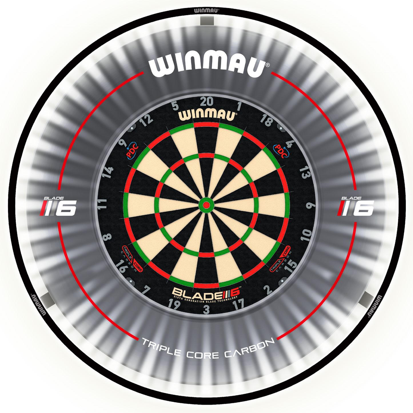 Winmau plasma 360 dartbord verlichting