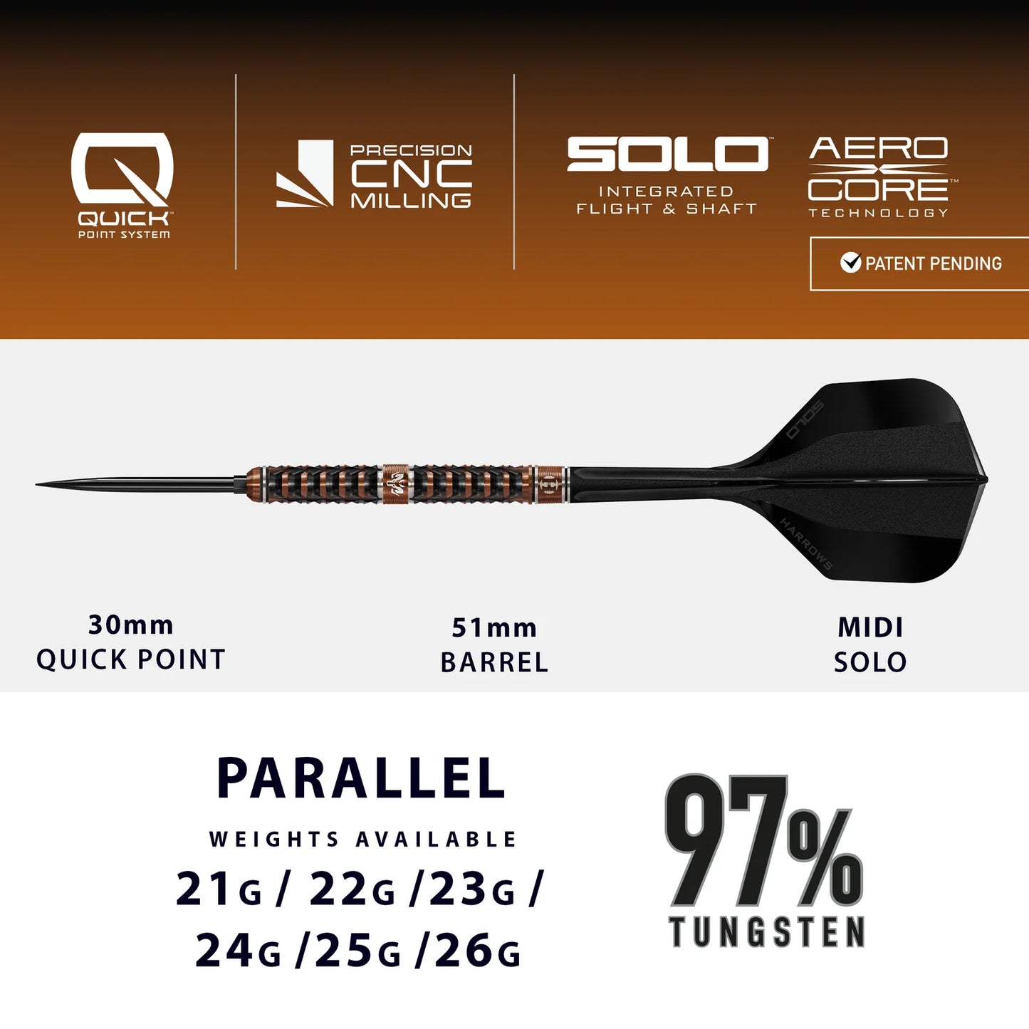 Harrows Wolfram Trinity Quick Point 97%