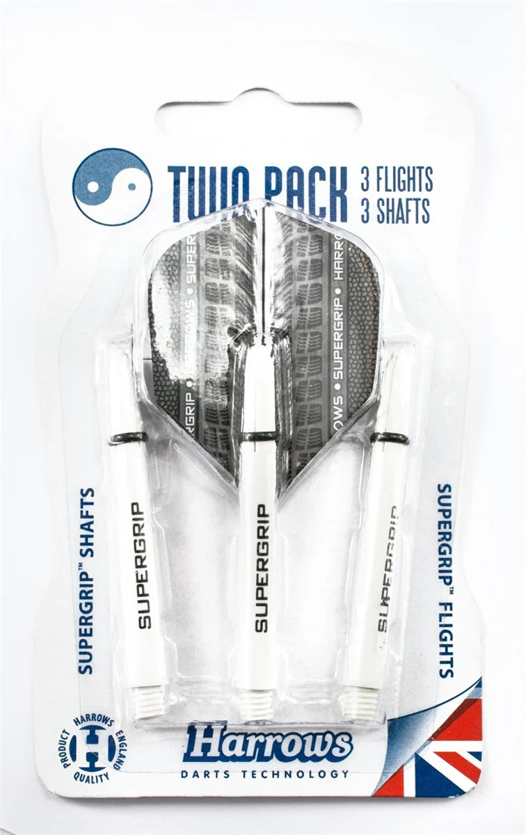 Harrows Flights/Supergrip Shafts Twin pack
