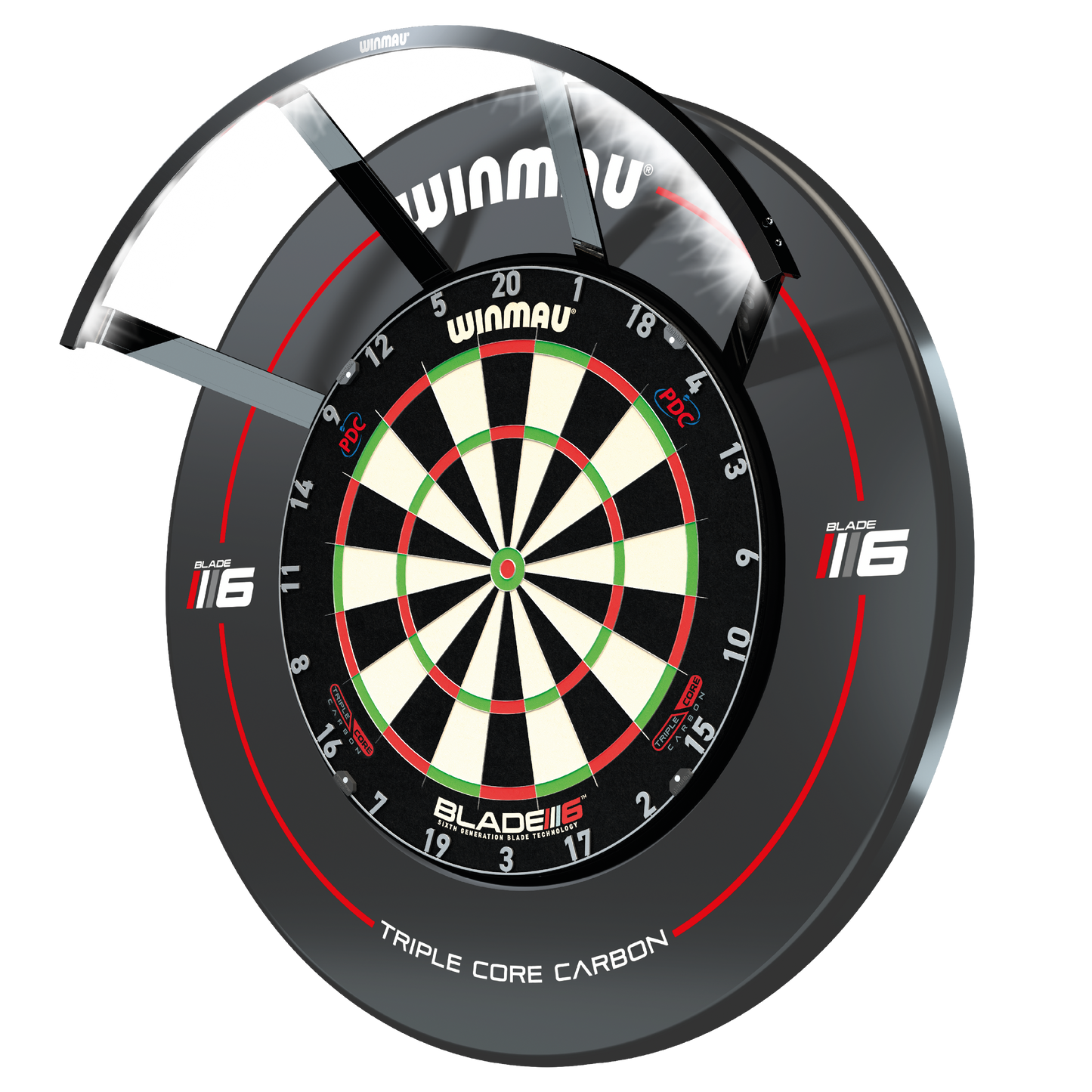 Winmau Polaris 120 dartbord verlichting