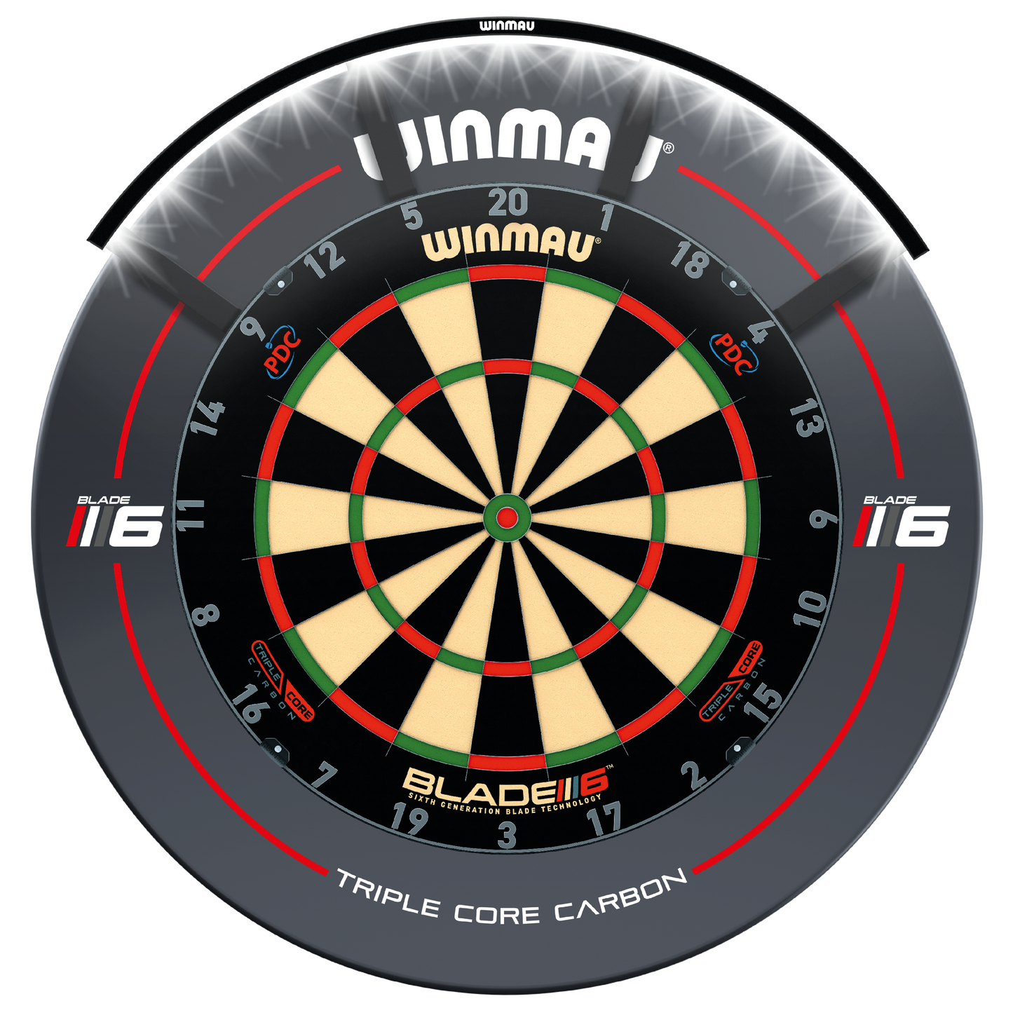 Winmau Polaris 120 dartbord verlichting