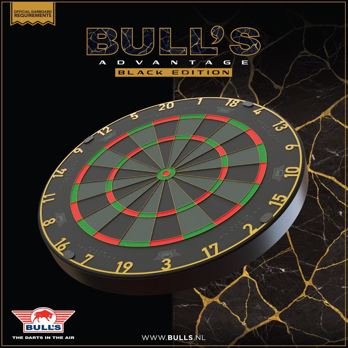 Bull's Advantage Black Dartbord