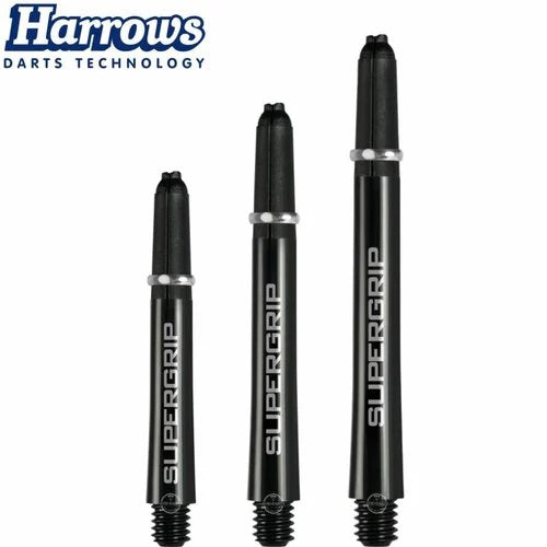 Harrows Shafts Supergrip Nylon Black/Silver